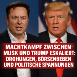 Machtkampf zwischen Musk und Trump eskaliert: Drohungen, Börsenbeben und politische Spannungen